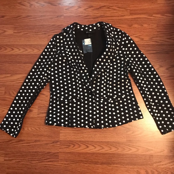 Lane Bryant Jackets & Blazers - Lane Bryant Polka Dot Blazer